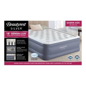 Beautyrest Silver Sensalux 18 in AutoAir Mattress Queen